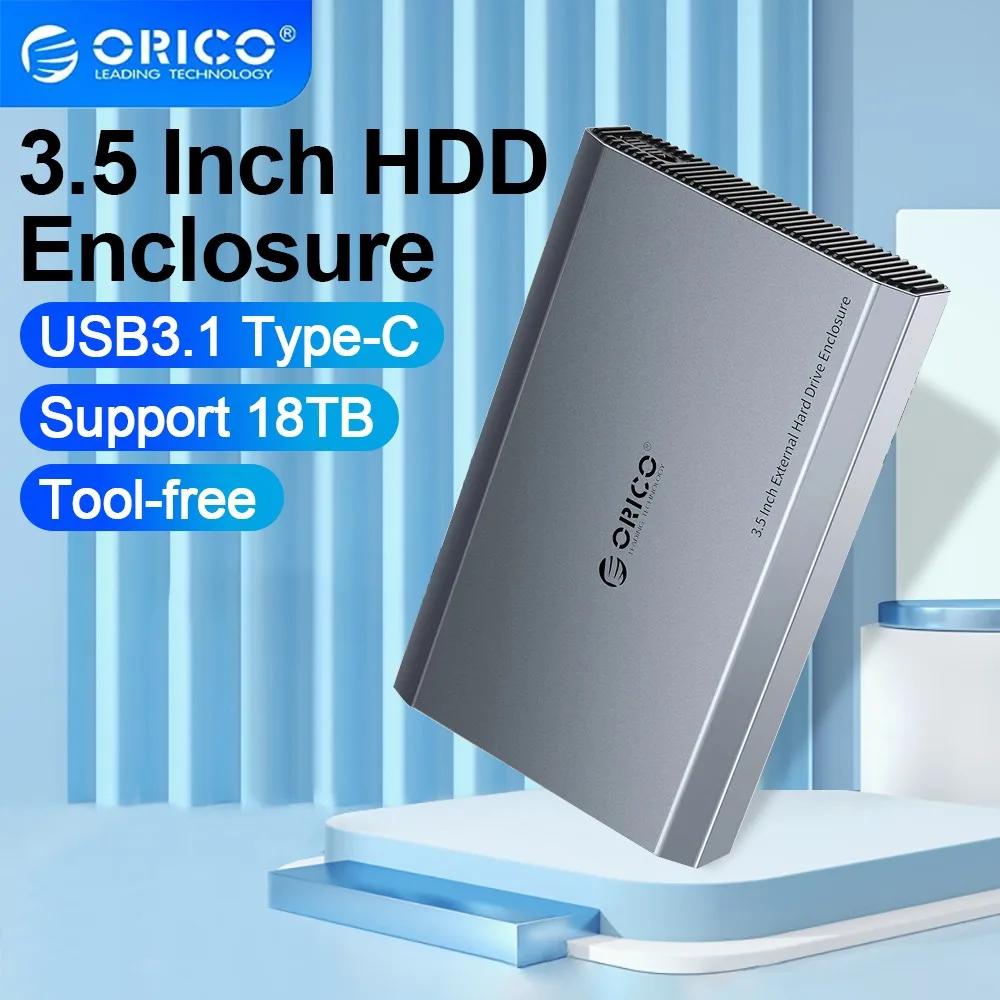 ORICO ޴ ϵ ̺ Ŭ, 3.5 ġ HDD ̽, C Ÿ 濭  HDD ̽, ˷̴ ձ  ABS SSD ̽